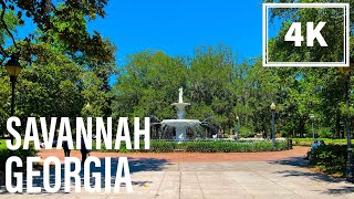 Savannah Georgia [4K] Walking Tour