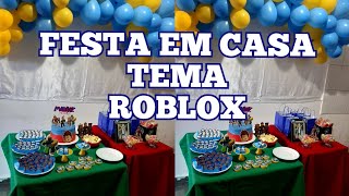 IDEIAS PARA FESTA ROBLOX 