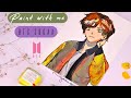  relaxing painting of bts member suga  min yoongi  paint with me 01