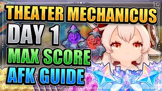 INAZUMA Theater Mechanicus Day 1 AFK Guide Whither the Wind Wends Enter the Horde Genshin Impact