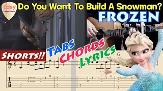 ⛄Do You Want To Build A Snowman?ㅣFrozen ㅣEasy Fingerstyle Gutiar TutorialㅣTabs & Chords