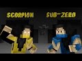 Animacion Minecraft ( Mortal Kombat 9 ) Scorpion Vs Sub-Zero