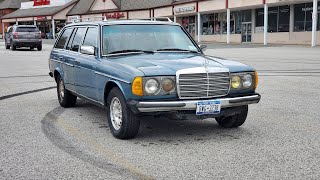 Neglected MercedesBenz W123 300TD Gets Some Attention and Test Drive. OM617 Turbo Diesel