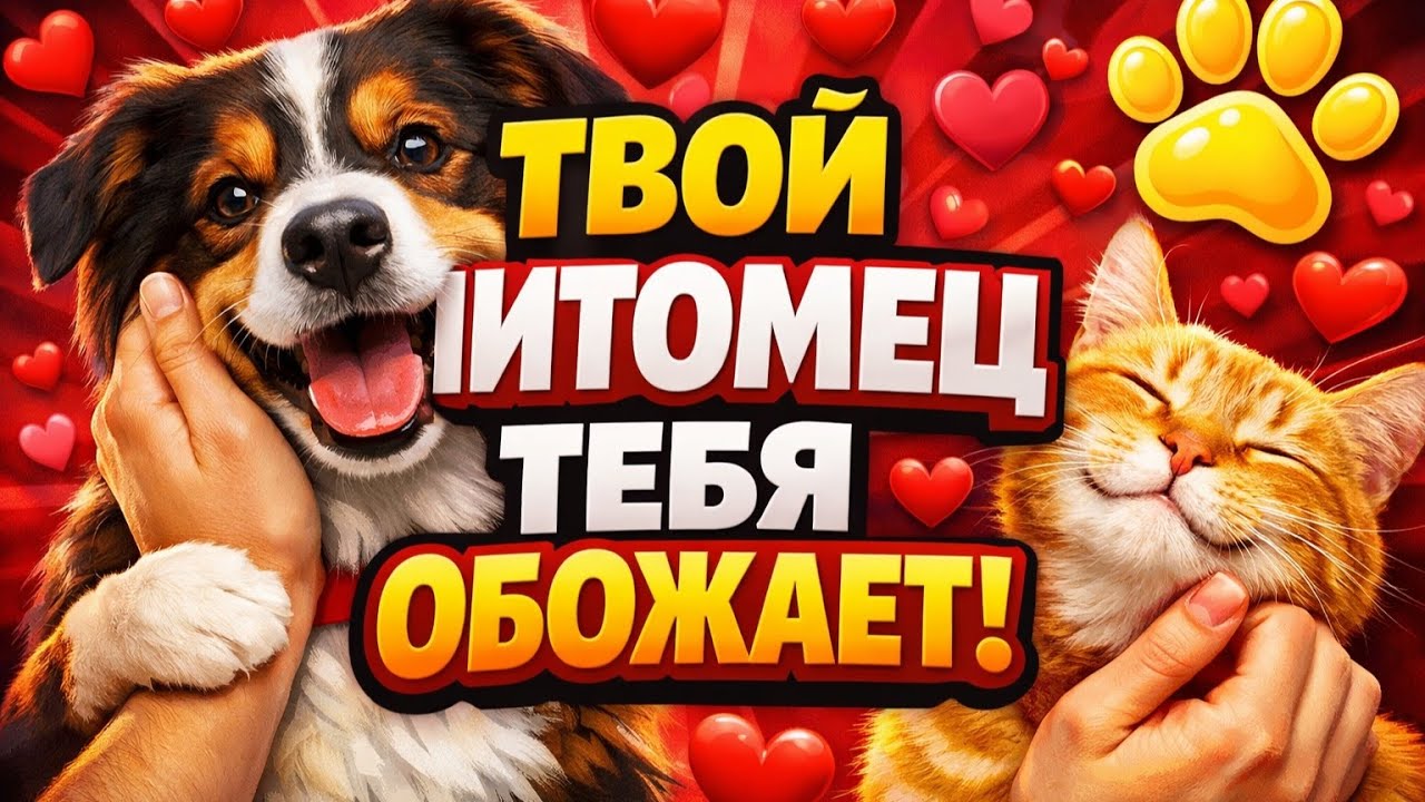❤️ CИГНАЛЫ, что питомец тебя РЕАЛЬНО ЛЮБИТ