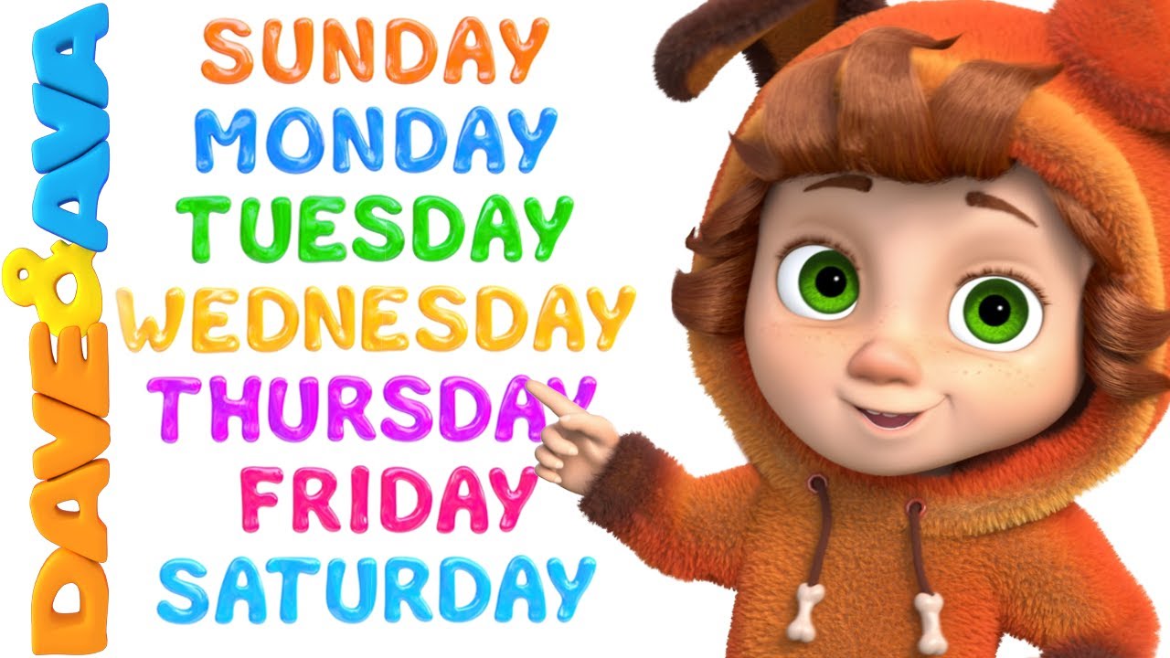  Days of the Week  Nursery Rhymes  Baby Songs by Dave and Ava 