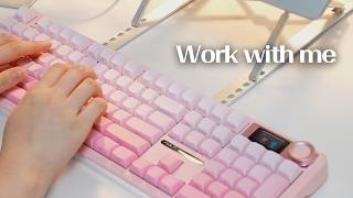 work with me 🎧  (no talking, no music)