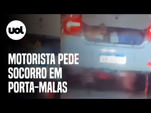 Motorista é feito refém e pede socorro de porta-malas com o carro em movimento em Porto Alegre