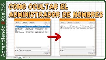 Como Ocultar el Administrador de Nombres #vba #visualbasic
