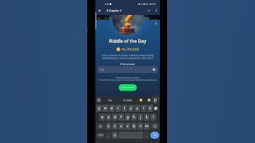 Riddle of the Day 30 August X Empire Musk Empire