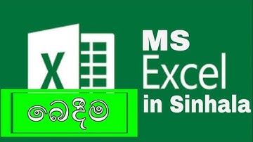 MS Excel | Division in Excel | බෙදීම | MS Excel in Sinhala