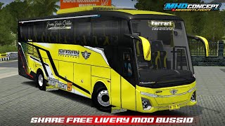 SHARE LIVERY BUS IDAMAN TRANS FERRARI MOD KP PROJECTS MAX. Bussid