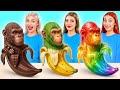 الغذاء الصمغ الغذاء الحقيقي Vs الشوكولاته الغذاء التحدي حرب المطبخ Candy DO 