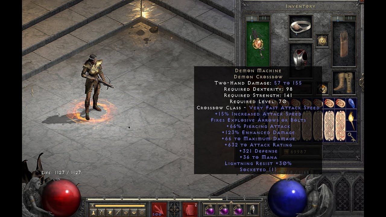 Diablo2 Resurrected ㅡ Life-managing Type Explosive Arrow Sorceress