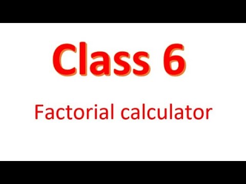 Fifth Program | Factorial  | Java Class 6