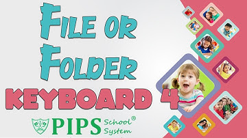 Class 4 Keyboard unit 3 topic file or folder by PIPS School System Hafizabad
