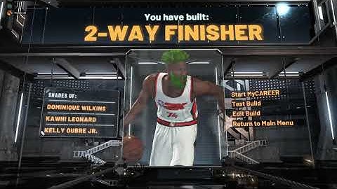 NBA 2K21 2-WAY FINISHER BUILD TUTORIAL-- BEST LOCK IN GAME