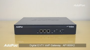 AP1800K2 Digital E1/T1 VoIP Gateway (디지털 E1/T1 VoIP 게이트웨이) | AddPac