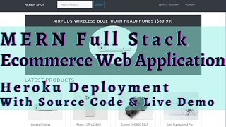 Full Stack MERN Ecommerce Web Application | MERN Stack Ecommerce Project Github | MERN Stack Project