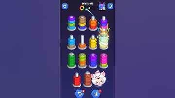 nut Sort level 412 | #nutsort #gaming #gameplay #puzzle #shorts #latestnews #tiktok #funny #love