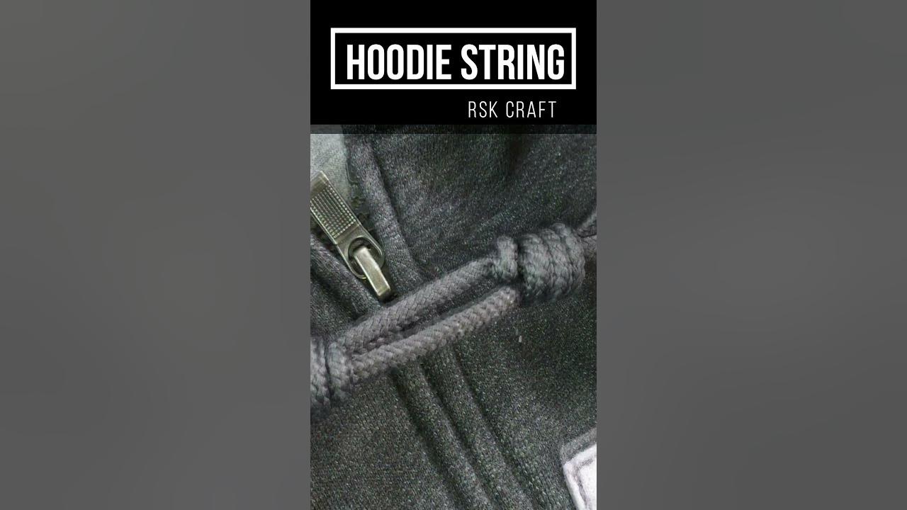 How to tie hoodie strings!#fyp #hoodie #fashiontips #foryou #fashionha, how to tie hoodie strings