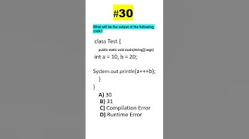 Quiz-30 #crackjavainterview #LearnJava #java #quiz #interview #coding #spring #tricks #programming