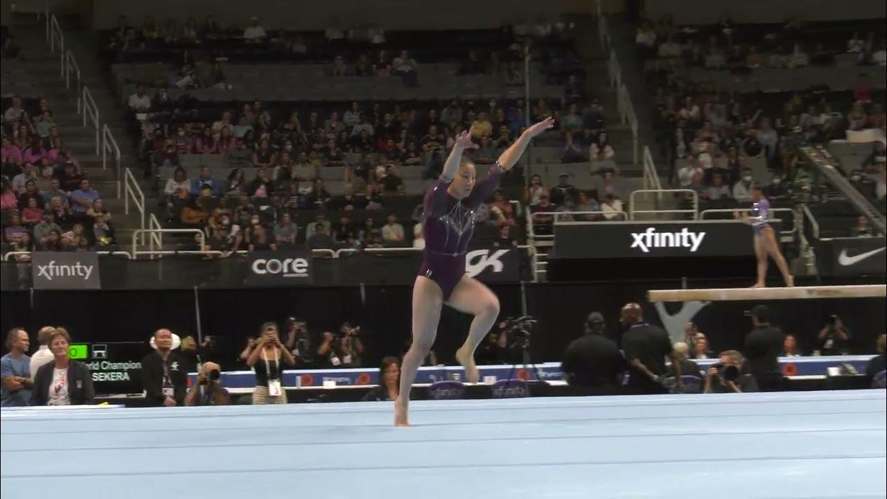 Alicia Zhou Floor Exercise 2023 Xfinity U.S. Championships Senior