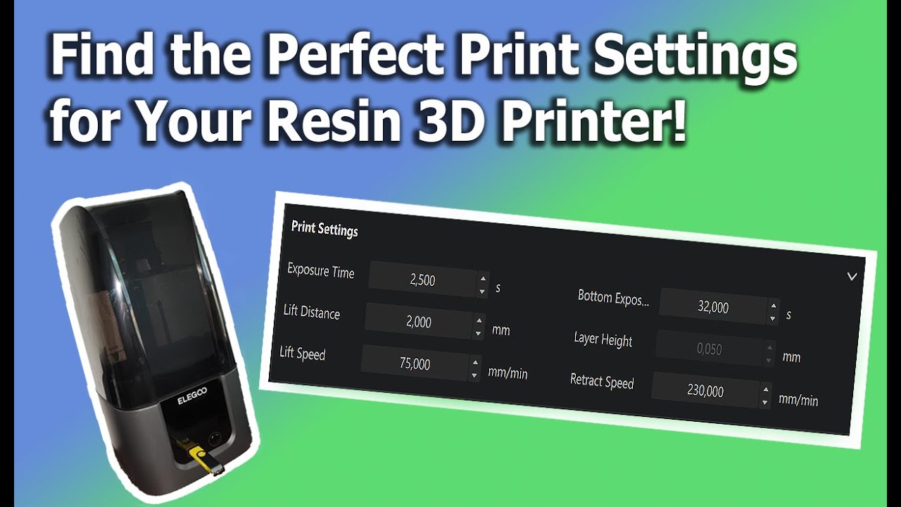 Simple Guide: Find the Perfect Print Settings for Your Resin 3D Printer ...