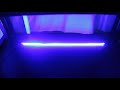 シーケンシャル機能付き 流れるLEDテープ 60cm ブルー/アンバー