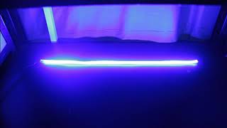 シーケンシャル機能付き 流れるLEDテープ 60cm ブルー/アンバー