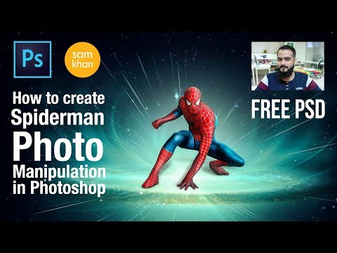 Photoshop tutorials | how to create Spiderman photo manipulation In Photoshop  samkhancreative