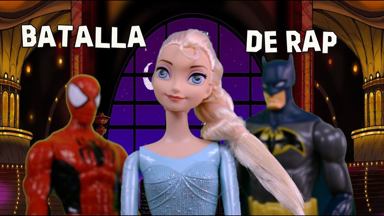 Batalla de Rap de Superheroes|Batman Vs Spiderman Presenta|Elsa de Frozen -  YouTube