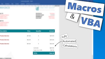 Beginner tutorial for Word macro/VBA (automatic price calculation of an invoice)