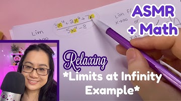 ASMR | Review Math with Me | Basic Limits at Infinity Example (Softspeaking, Whispering, Tutoring)