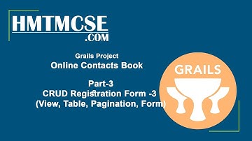Grails CRUD Registration Form  3 (View, Table, Pagination, Form) Last Part , Grails Tutorial Part 3