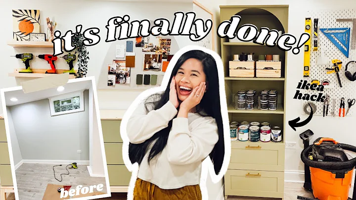 DREAM DIY WORKSHOP MAKEOVER REVEAL! | IKEA Arch Ha...