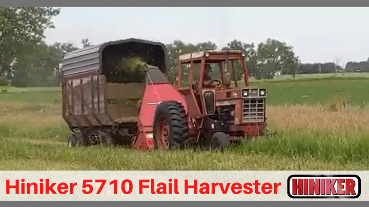 Hiniker 5710 Flail Harvester in Action | Chopping ...