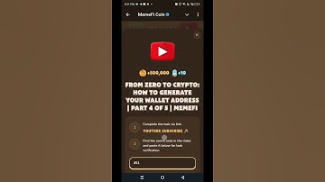 From Zero to Crypto: How to Generate Your Wallet Address | Part 4 of 5 | Memefi Youtube Video Code