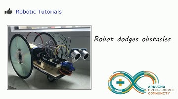 Ultrasonic Obstacle Avoiding Robot with Arduino - Arduino Tutorials #17