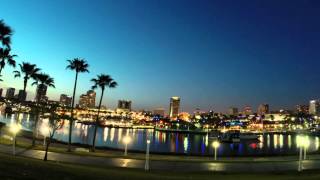 Long Beach at Night Time Lapse