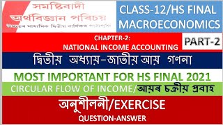 Circular flow of income। আয়ৰ চক্ৰীয় প্ৰবাহ। National Income Accounting।Class12 Macroeconomics Prt2