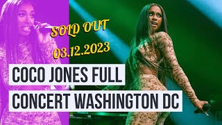 Coco Jones concert at the Howard Theater in Washington DC 03/12/2023