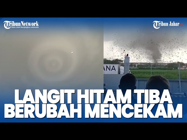 🔴Momen Mencekam Angin Puting Beliung Mencekam di Bandung Timur, Awal Mula Kemunculannya Terekam! class=