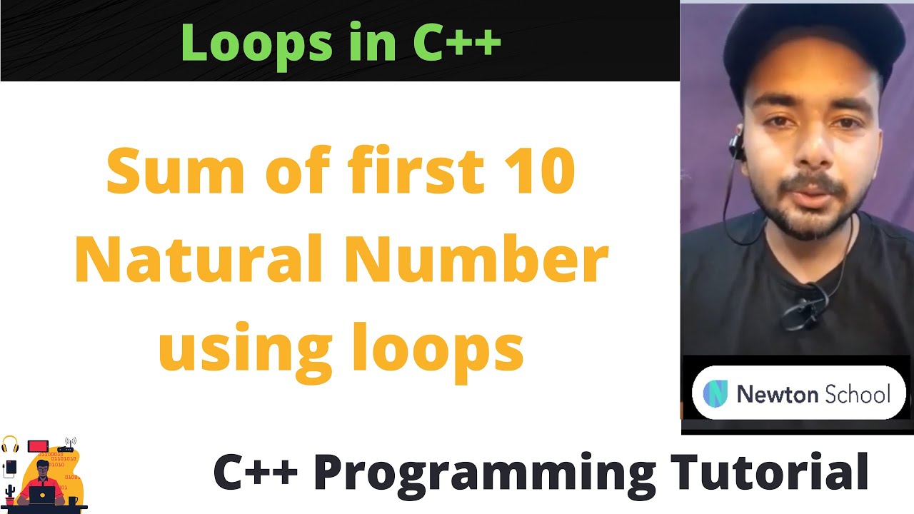 Sum of first 10 natural number using loops - YouTube
