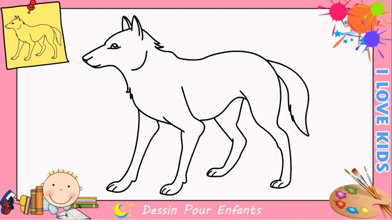 Dessin Loup Facile Etape Par Etape Comment Dessiner Un Loup Facilement 2