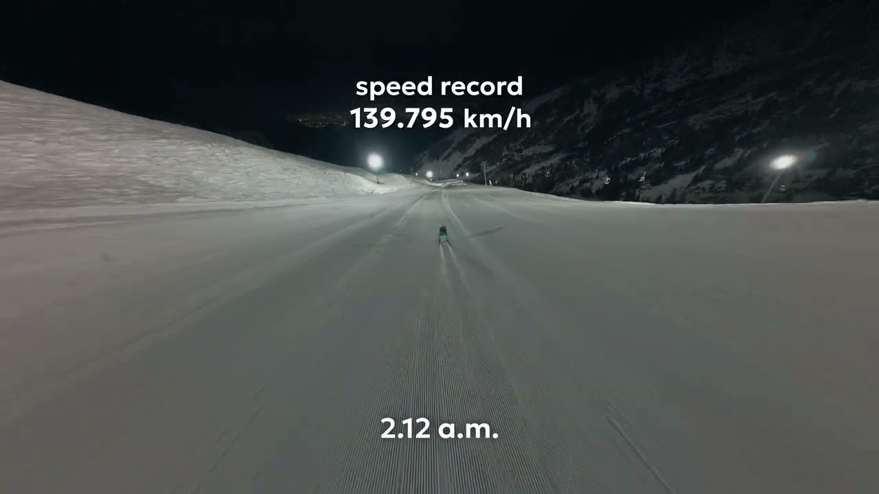Рекорд скорости на лыжах Казахстан Алматы Шымбулак