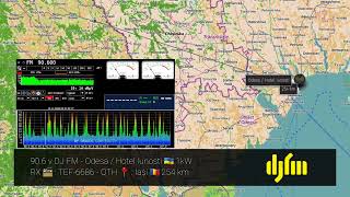 FM DX DJ FM Odesa - 90.6 MHz received in Iași 🇷🇴 (13.11.2022)