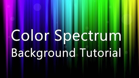 PhotoShop Color Spectrum Wave Background Design Tutorial