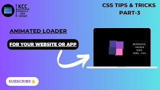 Animated Loader for Your Website or App || #webdesign