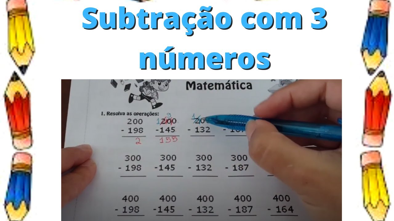 Subtração com 3 algarismos - YouTube