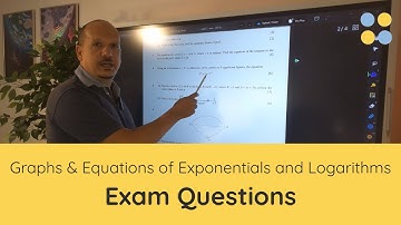CAIE A-Level Mathematics 9709 | Graphs & Equations Exponential & Logarithms Exam Practice Questions
